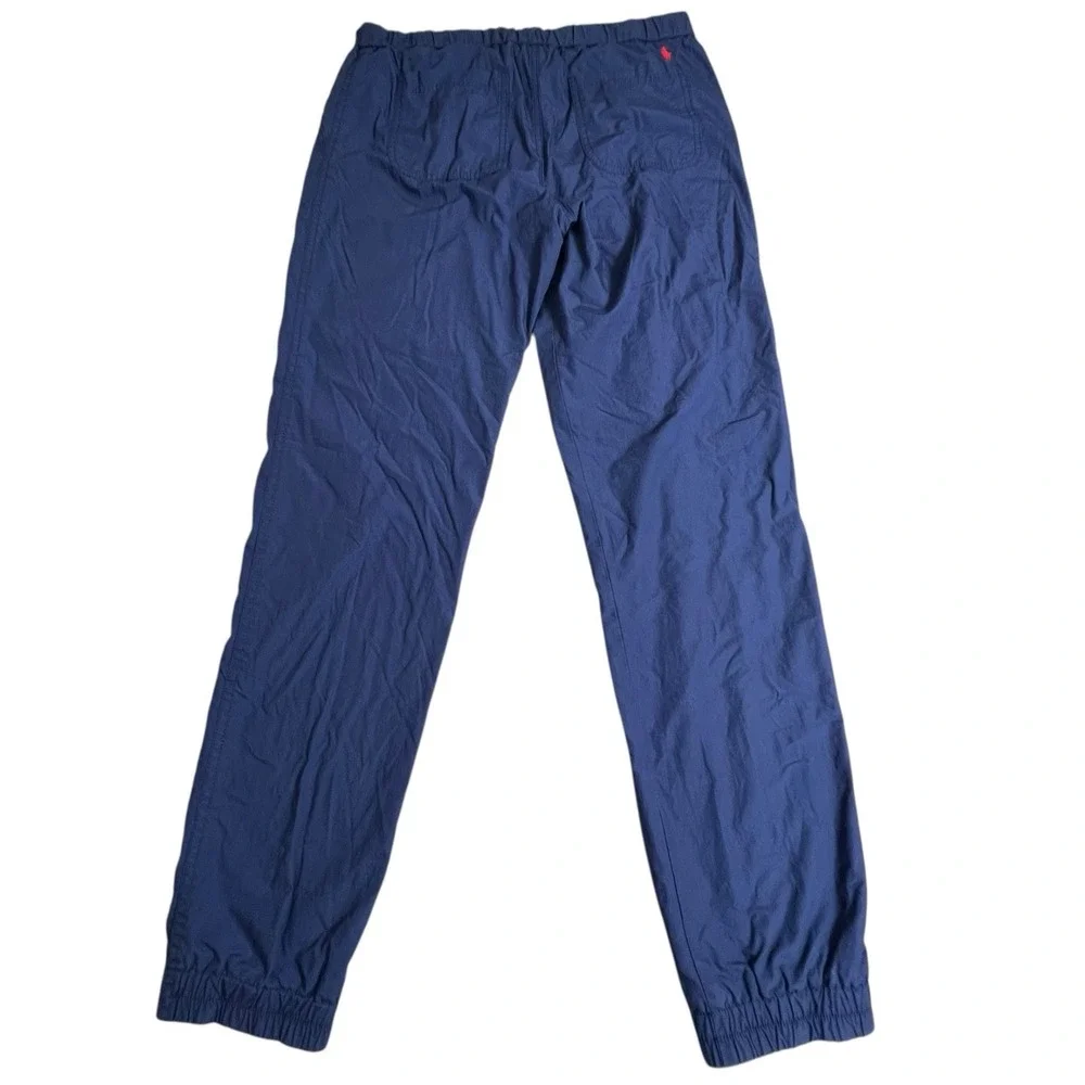 Polo Ralph Lauren Boys XL‎ (18-20) Solid Blue Cotton Jogger Pants Drawstring